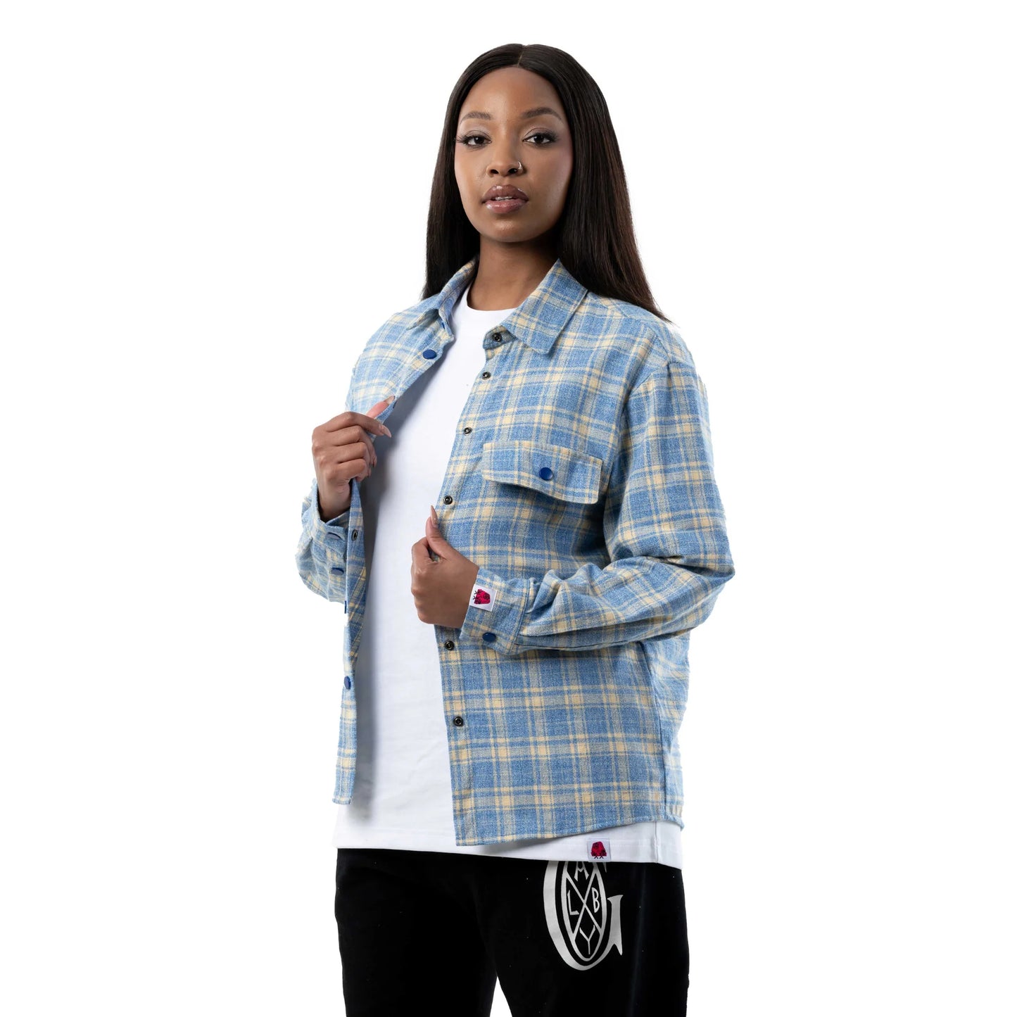 COASTAL BLUE FLANNEL SHIRT
